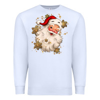 White Christmas santa claus Premium Sweatshirt - MaliasSmallBusiness