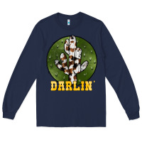 Navy cowhide darlin Long Sleeve Tee - JahusDesignShop