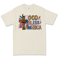 Bone god  bless america with cross Premium Tee - RanaPortraitStore