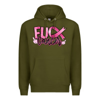 Army Green Fu*ck Cancer Premium Hoodie - RanaPortraitStore