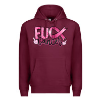 Burgundy Fu*ck Cancer Premium Hoodie - RanaPortraitStore