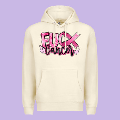 Fu*ck Cancer Premium Hoodie Designed By Ranaportraitstore