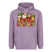 Lavender Christmas Santa coffee cups current mood Heavyweight Hoodie - MaliasSmallBusiness