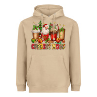 Mushroom Christmas Santa coffee cups current mood Heavyweight Hoodie - MaliasSmallBusiness