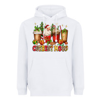 White Christmas Santa coffee cups current mood Heavyweight Hoodie - MaliasSmallBusiness