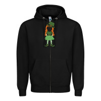 Black leprechaun girl faceless Zipper Hoodie - MaliasSmallBusiness