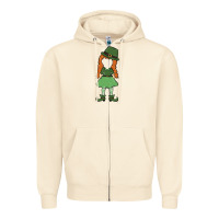 Sandshell leprechaun girl faceless Zipper Hoodie - MaliasSmallBusiness