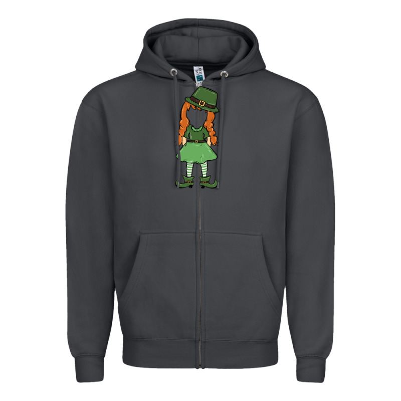 Leprechaun Girl Faceless Zipper Hoodie by MaliasSmallBusiness | Teevron