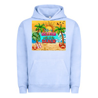 Pigment Grape Ice life is better with at the beach Urban Hoodie - TumblerDesignByShophia