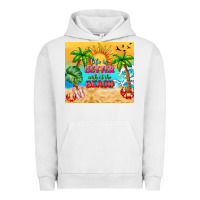 Pigment Lunar Rock life is better with at the beach Urban Hoodie - TumblerDesignByShophia