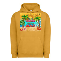 Pigment Peanut Butter life is better with at the beach Urban Hoodie - TumblerDesignByShophia