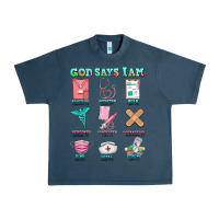 Midnight Navy nurse god says i am  nurse elements Urban Heavy Tee - AdoDesignShop