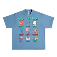Pebble Blue nurse god says i am  nurse elements Urban Heavy Tee - AdoDesignShop