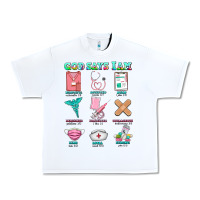 White nurse god says i am  nurse elements Urban Heavy Tee - AdoDesignShop