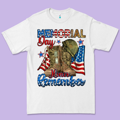 Premium Tee memorial day honor remember