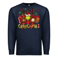 Navy grinchmas Premium Sweatshirt - MaliasSmallBusiness