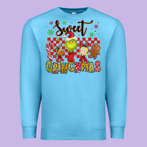 Grinchmas Premium Sweatshirt Designed By Maliassmallbusiness