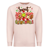 Pale Pink grinchmas Premium Sweatshirt - MaliasSmallBusiness