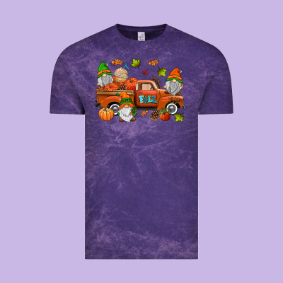Fall Gnomes Truck Vintage Tee Designed By Adodesignshop