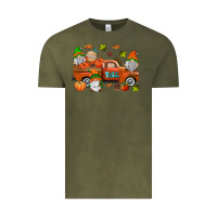 Vintage Olive fall gnomes truck Vintage Tee - AdoDesignShop