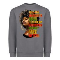 Storm juneteenth 1885 because my ancestors weren't free in 1776 black woman Heavyweight Sweatshirt - HRA Design Shop