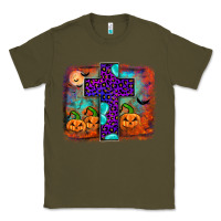 Army Green halloween cross Classic Tee - JahusDesignShop