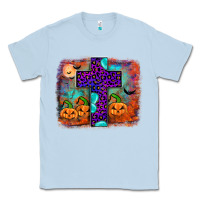 Dusty Blue halloween cross Classic Tee - JahusDesignShop