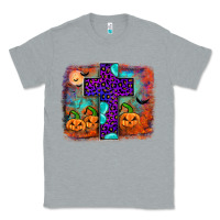 Heather Grey halloween cross Classic Tee - JahusDesignShop