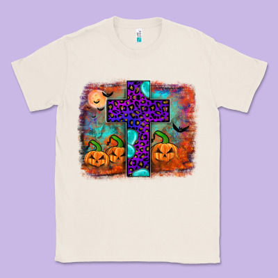 Halloween Cross Classic Tee Designed By Jahusdesignshop