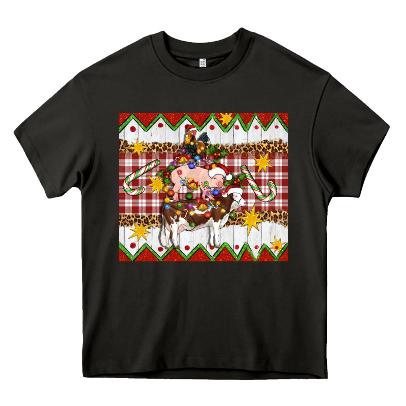 Stacked Christmas Farm Heavy Core Tee by Artiststas | Teevron