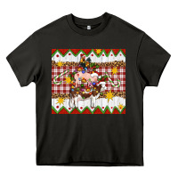 Asphalt Stacked Christmas Farm Heavy Core Tee - Artiststas