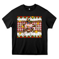 Black Stacked Christmas Farm Heavy Core Tee - Artiststas