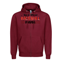 Burgundy loud and proud baseball mama Zipper Hoodie - MaliasSmallBusiness