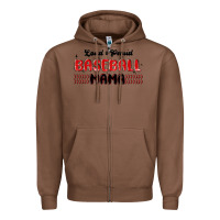 Chestnut loud and proud baseball mama Zipper Hoodie - MaliasSmallBusiness