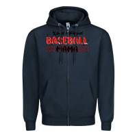 Navy loud and proud baseball mama Zipper Hoodie - MaliasSmallBusiness