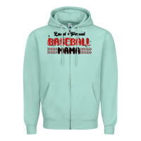 Seafoam loud and proud baseball mama Zipper Hoodie - MaliasSmallBusiness