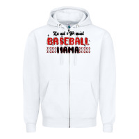 White loud and proud baseball mama Zipper Hoodie - MaliasSmallBusiness