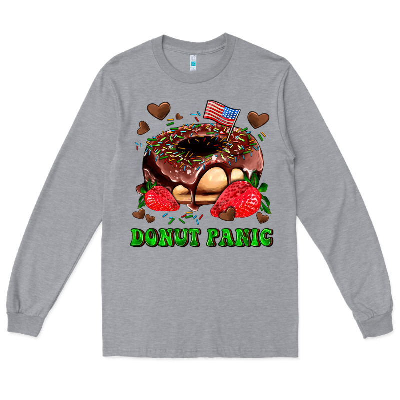Donut Panic Long Sleeve Tee by AdoDesignShop | Teevron
