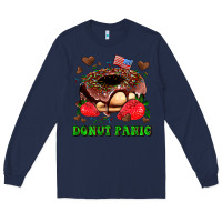 Navy donut panic Long Sleeve Tee - AdoDesignShop
