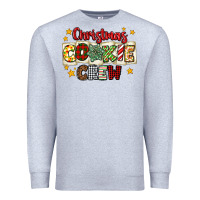 Heather Grey Christmas cookie crew Premium Sweatshirt - MaliasSmallBusiness