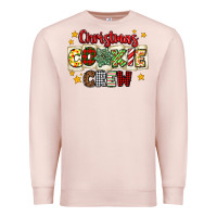 Pale Pink Christmas cookie crew Premium Sweatshirt - MaliasSmallBusiness