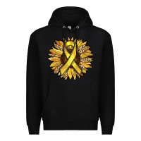 Black Child Cancer Awareness Sunflower Premium Hoodie - RanaPortraitStore