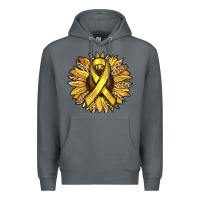 Rock Child Cancer Awareness Sunflower Premium Hoodie - RanaPortraitStore