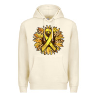 Sandshell Child Cancer Awareness Sunflower Premium Hoodie - RanaPortraitStore