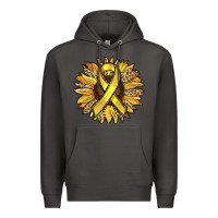 Smoke Child Cancer Awareness Sunflower Premium Hoodie - RanaPortraitStore