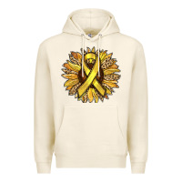 Tofu Child Cancer Awareness Sunflower Premium Hoodie - RanaPortraitStore