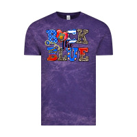 Cloud Purple back the blue Vintage Tee - AdoDesignShop