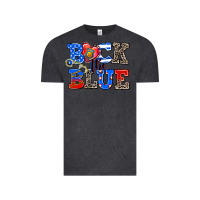 Vintage Black back the blue Vintage Tee - AdoDesignShop