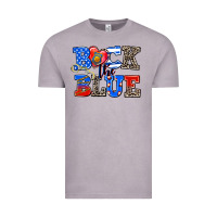 Vintage Zinc back the blue Vintage Tee - AdoDesignShop