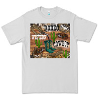 Dove Grey western rodeo Premium Tee - RanaPortraitStore